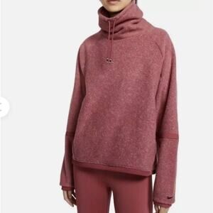 Nike Therma-FIT Mauve Cowl Neck Fleece Pullover L